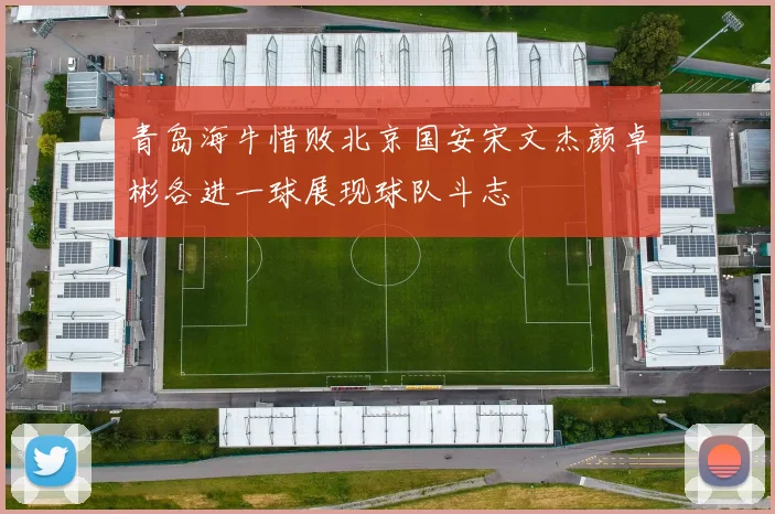青岛海牛惜败北京国安宋文杰颜卓彬各进一球展现球队斗志